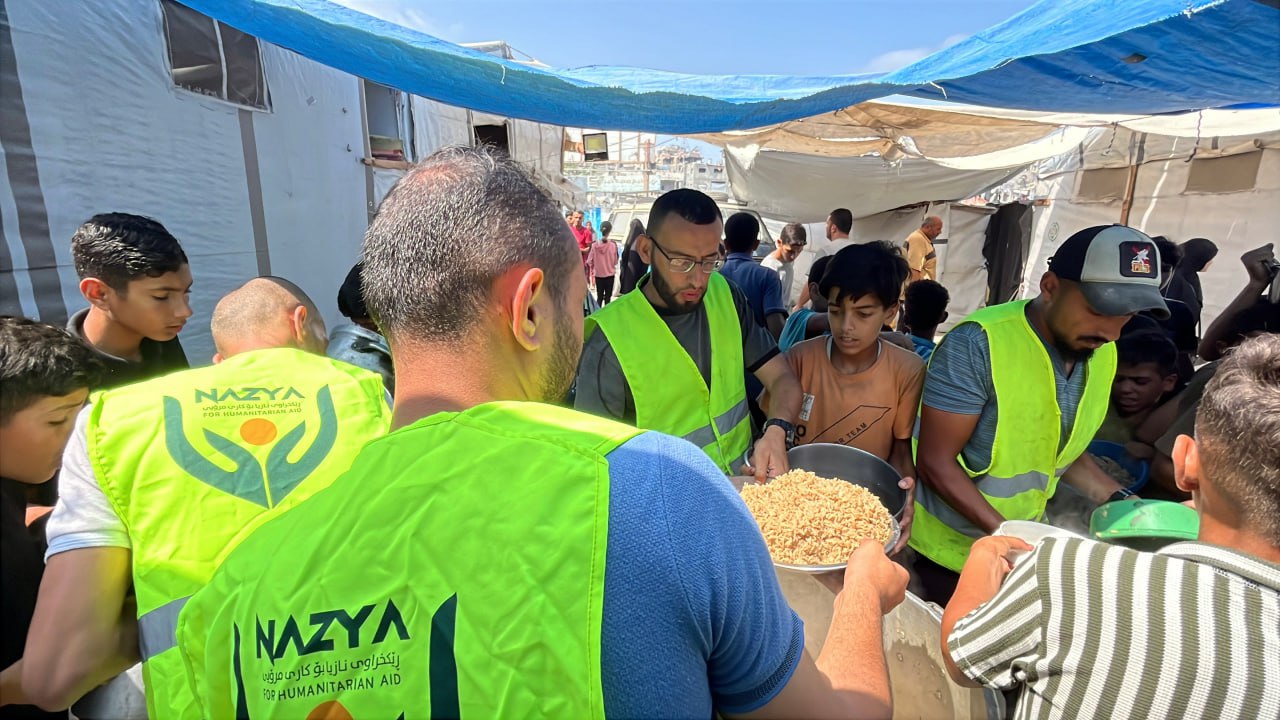 Emergency Food Aid Distribution in Gaza | Nazya Humanitarian Aid, Gaza, Palestine