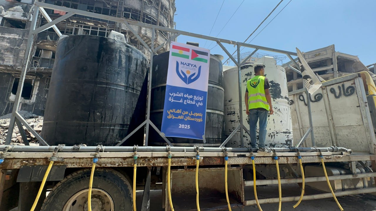 Clean Drinking Water Relief in Gaza | Nazya Humanitarian Aid, Gaza, Palestine